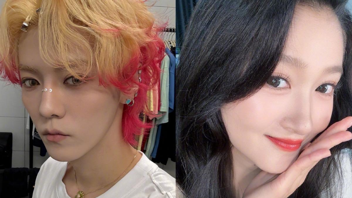 鹿晗、關曉彤峰手消息瘋傳。（圖／翻攝自鹿晗、關曉彤微博）