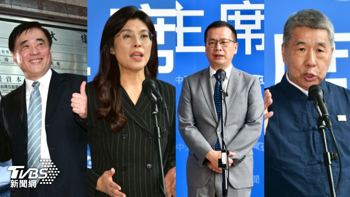國民黨主席候選人郝龍斌、鄭麗文、羅智強、張亞中。(圖/胡瑞麒攝) 國民黨主席-國民黨主席選舉-國民黨主席辯論-國民黨主席網路投票-國民黨主席候選人