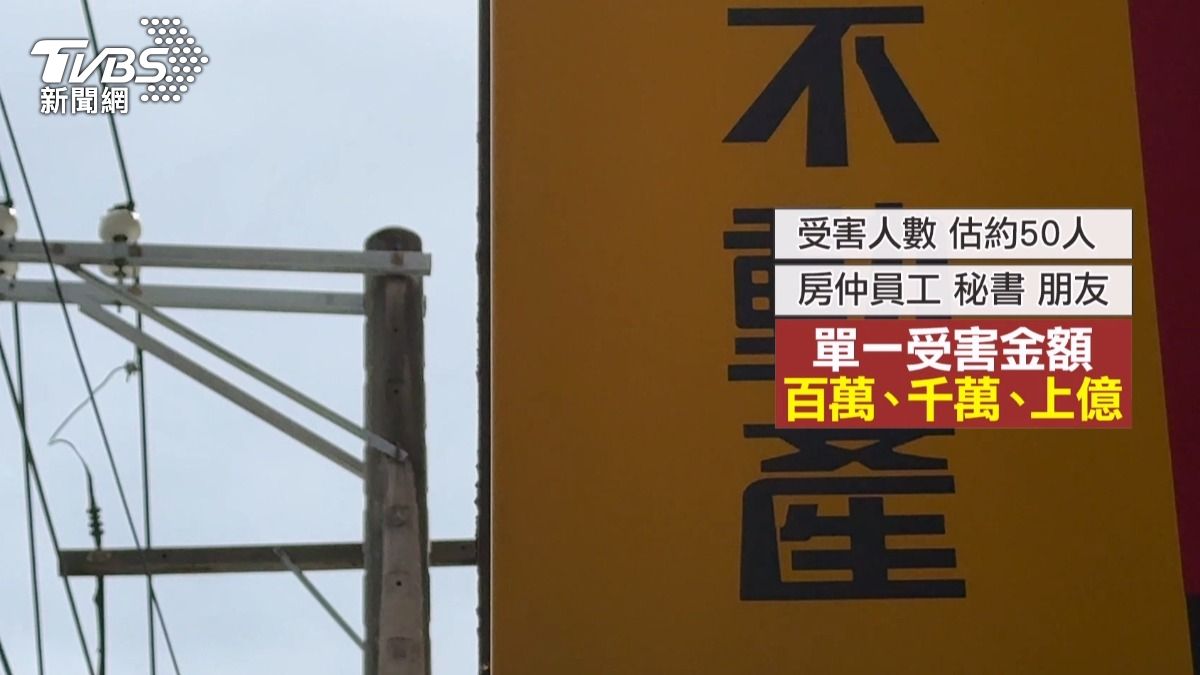 房仲加盟店老闆涉吸金20億潛逃 受害逾50人(圖/TVBS) 房仲加盟店老闆涉吸金20億潛逃 受害逾50人(圖/TVBS)