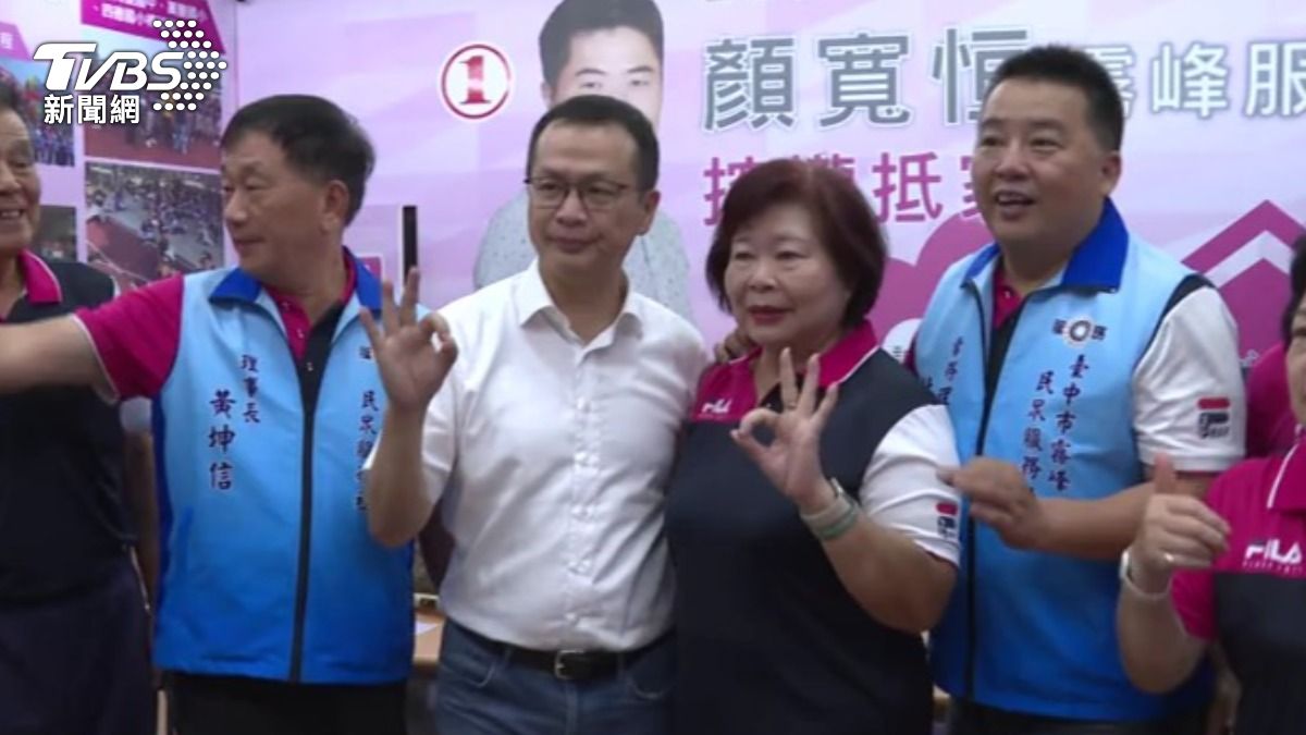 國民黨主席候選人羅智強,在台中連辦6場黨員座談會。(圖/TVBS) 國民黨主席候選人羅智強,在台中連辦6場黨員座談會。(圖/TVBS)